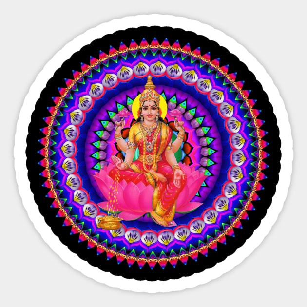 Mandala Magic - Lakshmi's Rainbow Delight Sticker by Mandala Magic